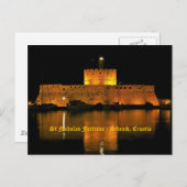 Festung St. Nicholas - Šibenik, Kroatien Postkarte (Vorne/Hinten)