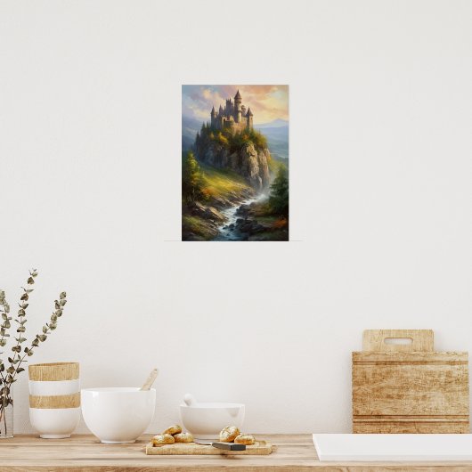 Festung Stone Mittelalterliche Poster (Küche)