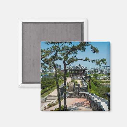 Festung Suwon Magnet (Vorderseite/Rückseite)