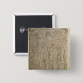 Festung unter Belagerung, von Nimrud, der Irak Button (Vorne & Hinten)