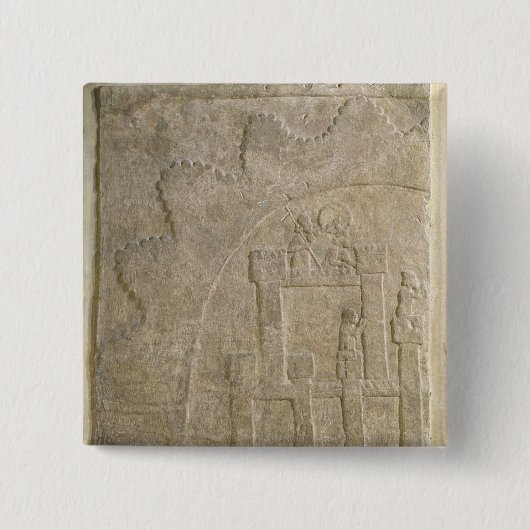 Festung unter Belagerung, von Nimrud, der Irak Button (Vorderseite)