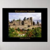 Festungspposter der Carcassonne Poster (Vorne)