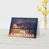 Festungsstraße, Weihnachtsgrüße Karte (Gelbe Blume)