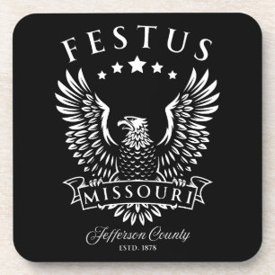 Festus Jefferson County Missouri Vintage Adler Getränkeuntersetzer