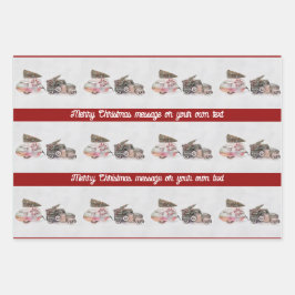 Festwagen und Camper Weihnachten fügen Sie Ihren T Geschenkpapier Set