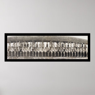 Festzug-Foto 1953 Fräulein-Amerika Poster