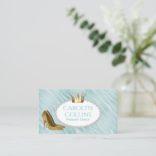 Festzug-Trainer-Visitenkarte Visitenkarte (Stehend Vorderseite)