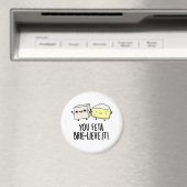 Feta Brie-lieve It Funny Cheese Pun Magnet (In Situ (Geschirrspüler))