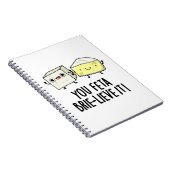 Feta Brie-lieve It Funny Cheese Pun Notizblock (Rechte Seite)