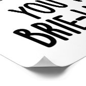 Feta Brie-lieve It Funny Cheese Pun Poster (Ecke)