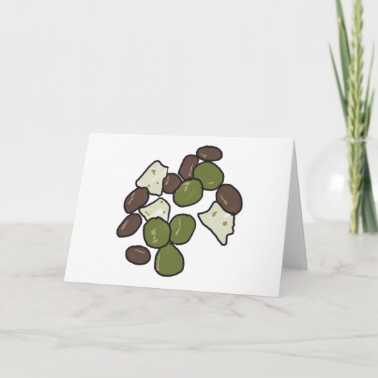 Feta Cheese and Olives Karte (Vorderseite)