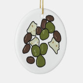 Feta Cheese and Olives Keramik Ornament (Rechts)