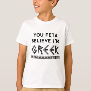 Feta glaubt, ich bin das Unisex-T-Shirt des griech T-Shirt