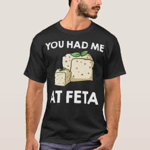 Feta Käse Geschenk Griechen Griechenland Griechis T-Shirt