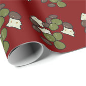 Feta-Käse und Oliven Geschenkpapier (Rolleneckpunkt)