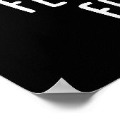 Feta macht mich Fell Betta Funny Cheese Pun Dark B Poster (Ecke)