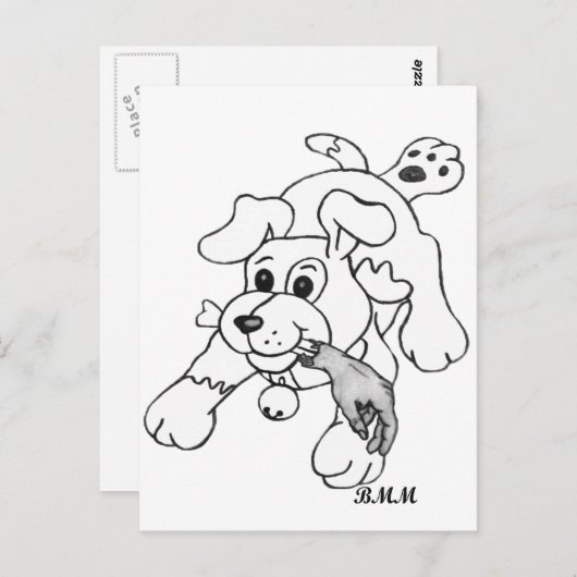 Fetch Boy Postkarte (Vorne/Hinten)