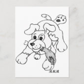 Fetch Boy Postkarte (Vorderseite)