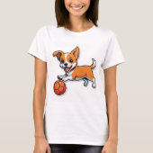 Fetch Happens - Funny Dog Cartoon T - Shirt (Vorderseite)