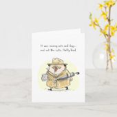 Fetch Ketchum: Karte für Katzen und Hunde (Gelbe Blume)