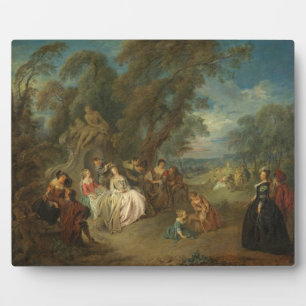 Fête Champêtre 1730 (Öl auf Leinwand) Fotoplatte