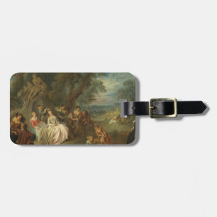 Fête Champêtre, C. 1730 (Öl auf Leinwand) Gepäckanhänger