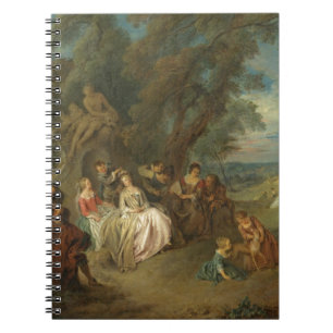 Fête Champêtre, C. 1730 (Öl auf Leinwand) Notizblock