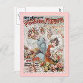 Fete de Fleurs Postkarte (Vorne/Hinten)