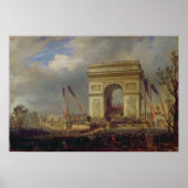 Fete de la Fraternite am Arc de Triomphe Poster (Vorne)