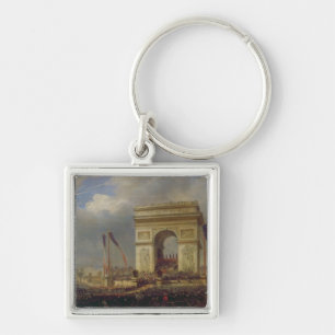 Fete de la Fraternite beim Arc de Triomphe Schlüsselanhänger