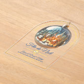 Fête de Noël scène de Noël dans une boule Acryleinladungen (Ablage )