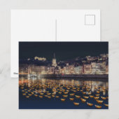Fête des Lumières bateaux - Lyon Postkarte (Vorne/Hinten)