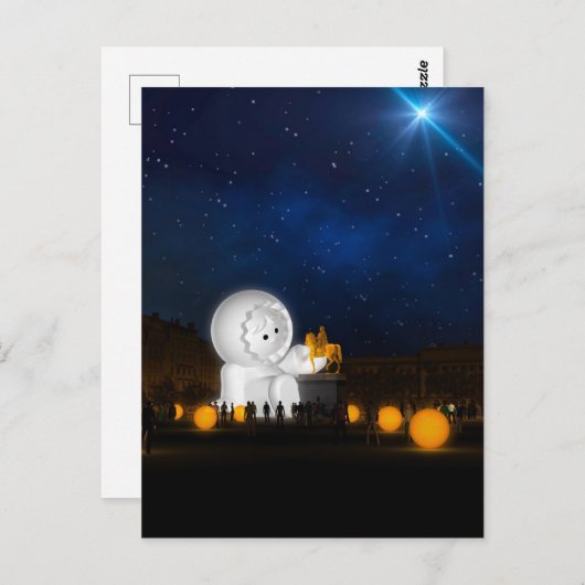 Fête des Lumières - Les Anooki 2018 - Lyon Postkarte (Vorne/Hinten)