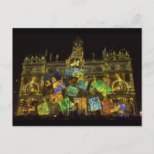 Fête des Lumières Lyon Postkarte (Vorderseite)