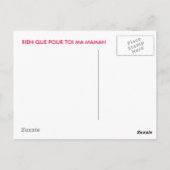 Fête des mères postkarte (Rückseite)