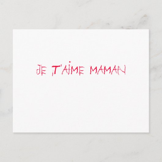 Fête des mères postkarte (Vorderseite)