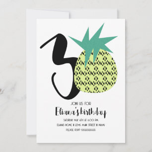 Fete zum 30. Geburtstag Bold Aloha Hawaii Luau Einladung