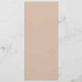 Fether Watercolor Menu Card Menükarte (Rückseite)