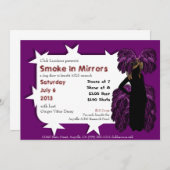 Fethered Queen Custom Drag Show Invites Einladung (Vorne/Hinten)