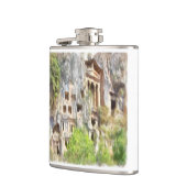 Fethiye Ancient Lycian Tombs Wasserfarbe Flachmann (Links)