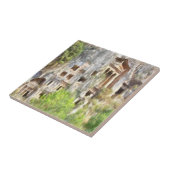 Fethiye Ancient Lycian Tombs Wasserfarbe Fliese (Seite)