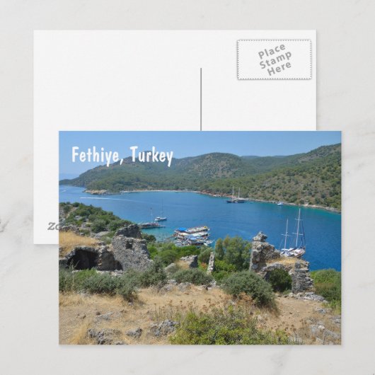 Fethiye, Türkei Postkarte (Vorne/Hinten)