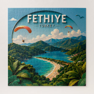 Fethiye Türkei Türkisblaue Wasser Küstenabenteuer Puzzle