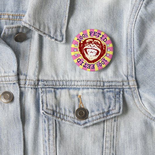 Fetid 100% Funny Funky Monkey Abzeichen Button (Beispiel)