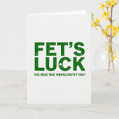 Fets Luck hat diese Karte falsch gelesen (Gelbe Blume)