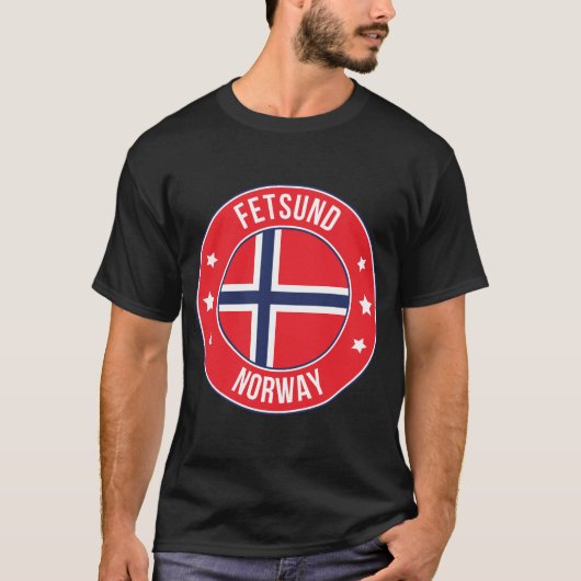 Fetsund, Norwegen Stadt T-Shirt (Vorderseite)