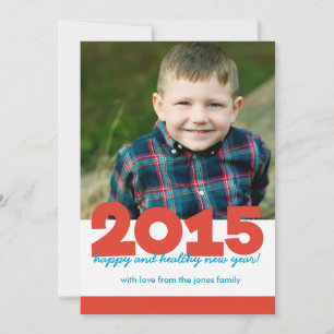 Fett 2015 mit Back Foto Feiertagskarte