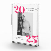 Fett 2022 Rosa Buchstaben Abschluss Fotoblock (Rechts)