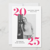 Fett 2023 Foto Graduation Party Einladung (Vorderseite)