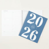 Fett 2026 Logo Weißer, dunkelblauer Planner Planer (Anzeige)